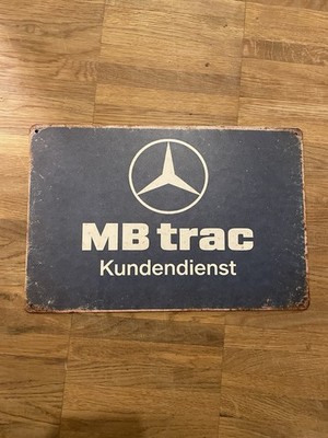 Blechschild MB Trac Werkstatt Werbeschild Traktor  20x30cm Vintage Schild