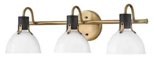 Hinkley Argo 24 1/2" Wide Heritage Brass 3-Light Bath Light - Picture 6 of 10