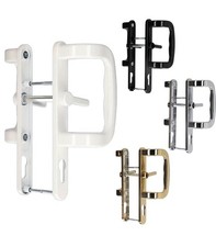 Yale Sparta Patio Door Handle Locking Black & White UPVC Sliding Door 
