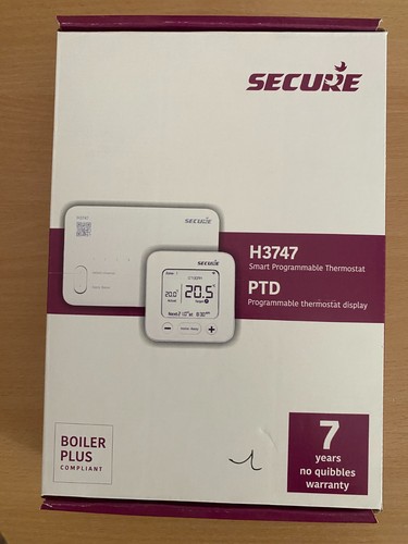 Secure H3747 Wi-Fi Smart Thermostat - White new in box.