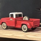 Original 1960’s Tonka Step Side Pick Up Truck, Pressed Steel Red/White