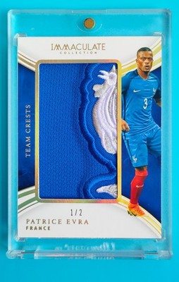 2017 Immaculate France Patrice Evra Team Crests Patch 1/2 SP