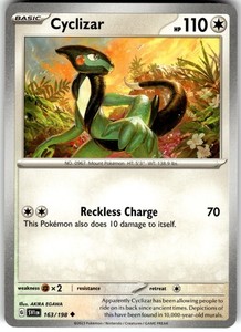 Cyclizar 163/198 Scarlet & Violet Base Set Uncommon