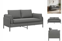 2-Sitzer Sofa 2-Sitzer Dunkelgrau 188X81X89 Cm Samt