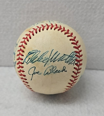 Multi Signed Baseball - 10 Signatures - HOFers and Stars - MATHEWS/HERMAN/BLACK