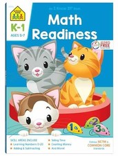 School Zone Math Readiness Workbook: 64 - Paperback, by School Zone; Joan - Good