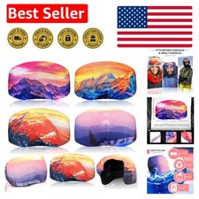 Assorted 4 Pieces Ski Snowboard Goggle Covers with Anti-Fog  Scratch Protection