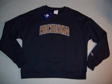 Champion NWT Michigan Wolverines sparkle fleece logo Sweatshirt Women's Medium