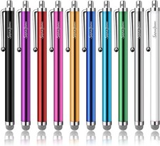 10 Pack Stylus Pens for Touch Screens Mesh Fiber Tip for iPad iPhone Tablets PRO
