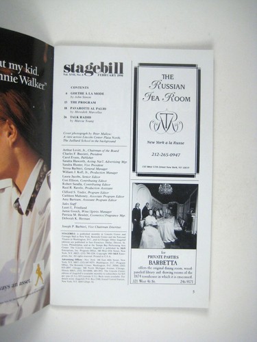 Il Trovatore New York City Opera Stagebill February 1990 Lincoln Center - Picture 2 of 7