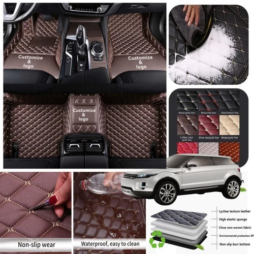 For Land Rover Car Floor Mats All Series Non-slip Liner Carpet Waterproof Custom - Imagen 22 de 43
