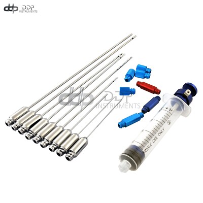 Facial Graft Transplantation Cannula W/ Syringe Fat Transfer DN-2251