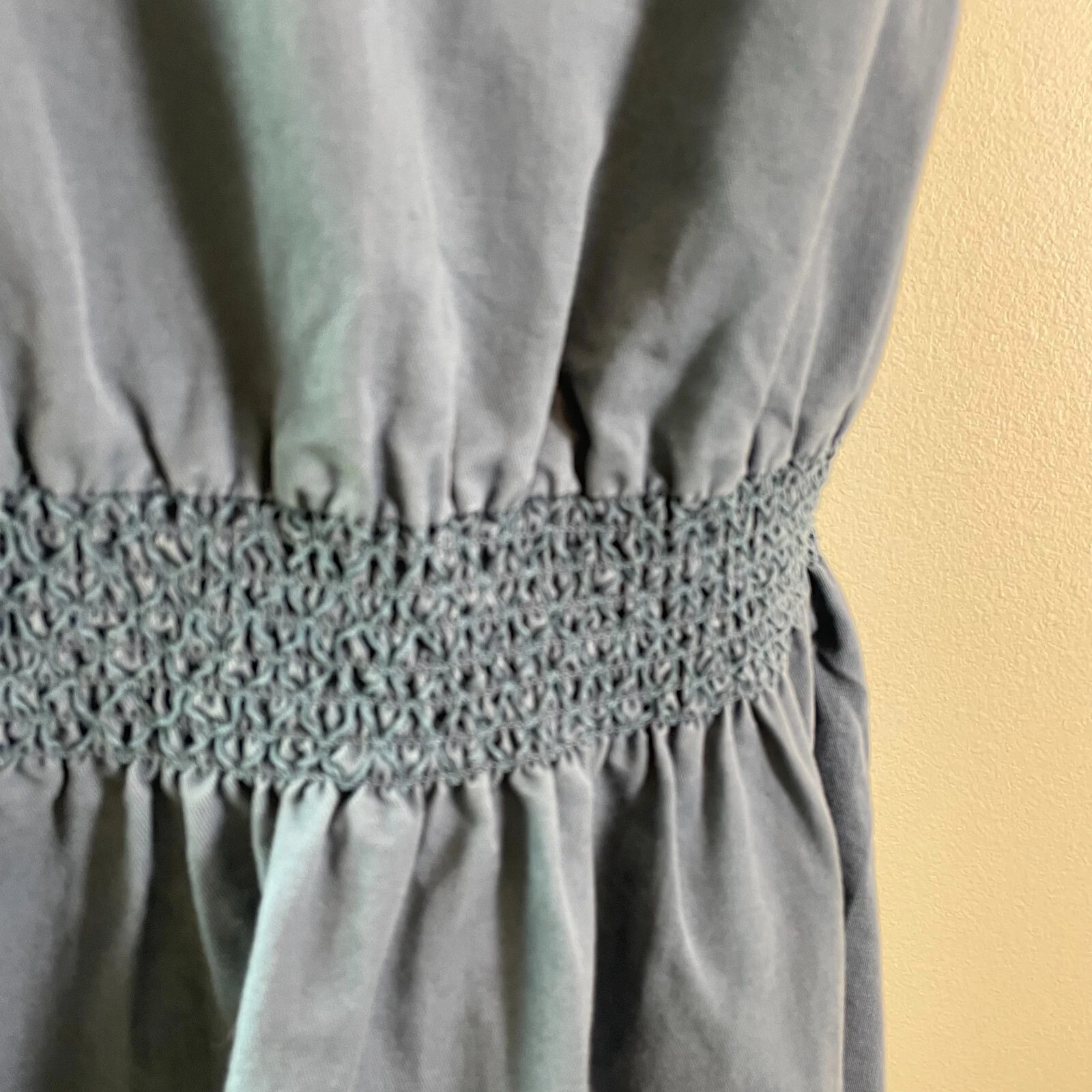 Abito donna Kate Spade Saturday blu medio vita bassa misto cotone lino