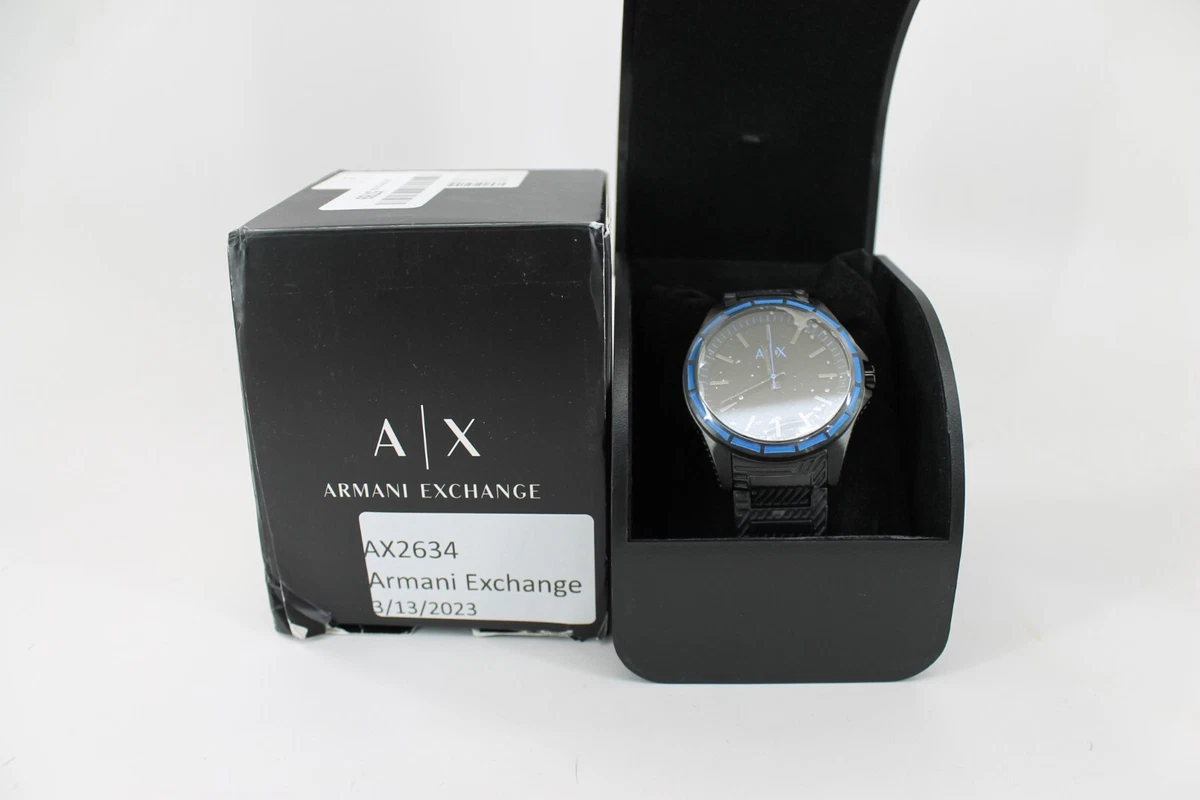 ARMANI EXCHANGE Drexler AX2634 Men s Black Blue eBay