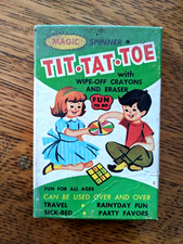 Tit-tat-toe Spinner Game - RARE Vintage Pocket-size Mini COMBINE SHIPPING