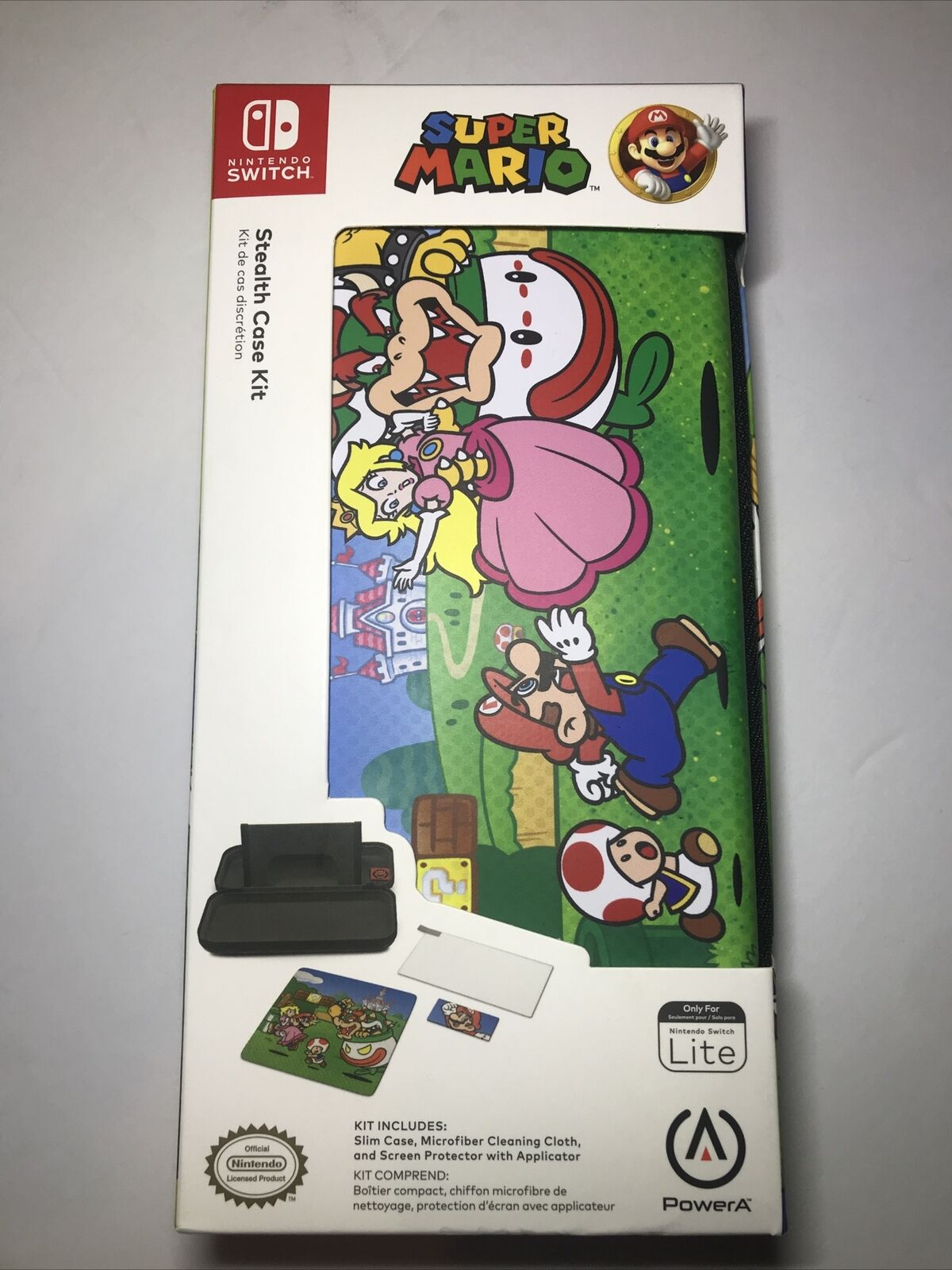 Nintendo Switch Super Mario Bros Stealth Travel Case Kit Brand New