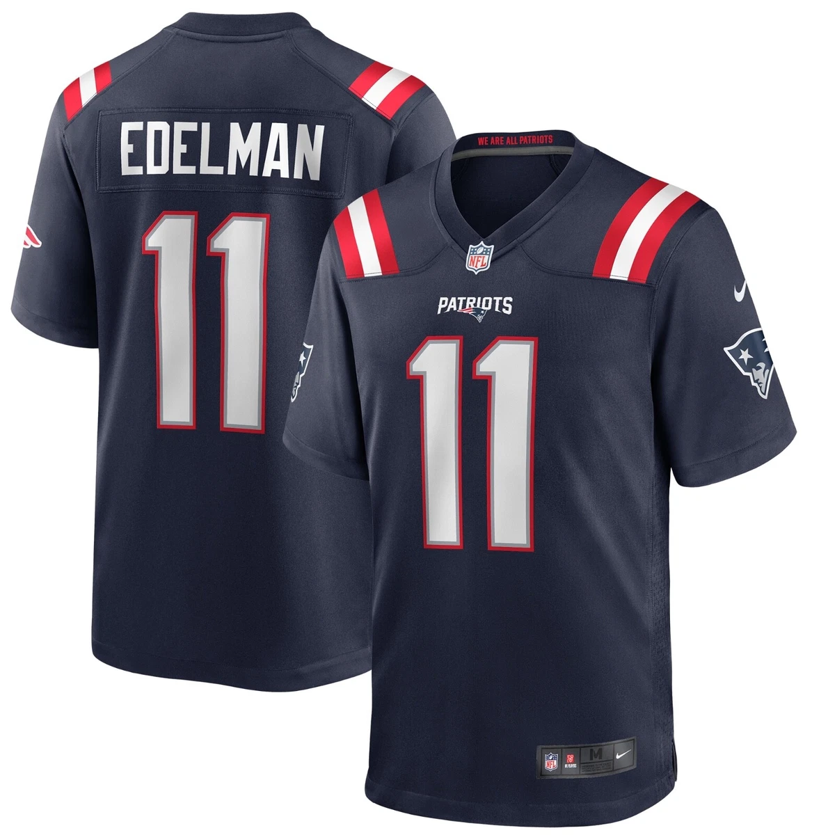 Nike New England Patriots No11 Julian Edelman Black/Gold Men's Stitched NFL Vapor Untouchable Limited Jersey