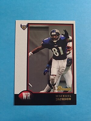 MICHAEL JACKSON 1998 BOWMAN FOOTBALL CARD # 112 I1418