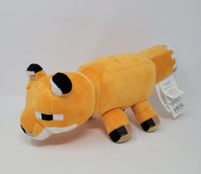 Minecraft Plush Fox 12" Long Orange White Jay Franco 2021 Stuffed Animal