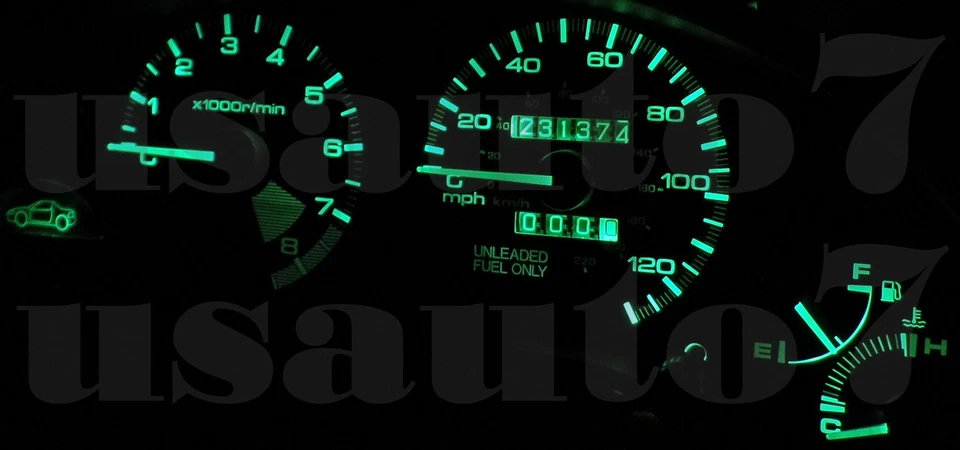 Dash Speedometer Cluster Gauge GREEN LED LIGHT KIT Fit 93-97 Honda Civic Del Sol - Imagem 4 de 4