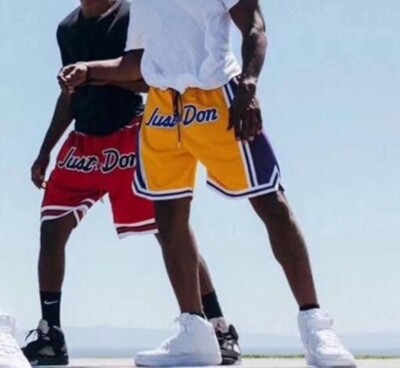 Golden State Warriors Just Don Team Basketball Shorts Brand New