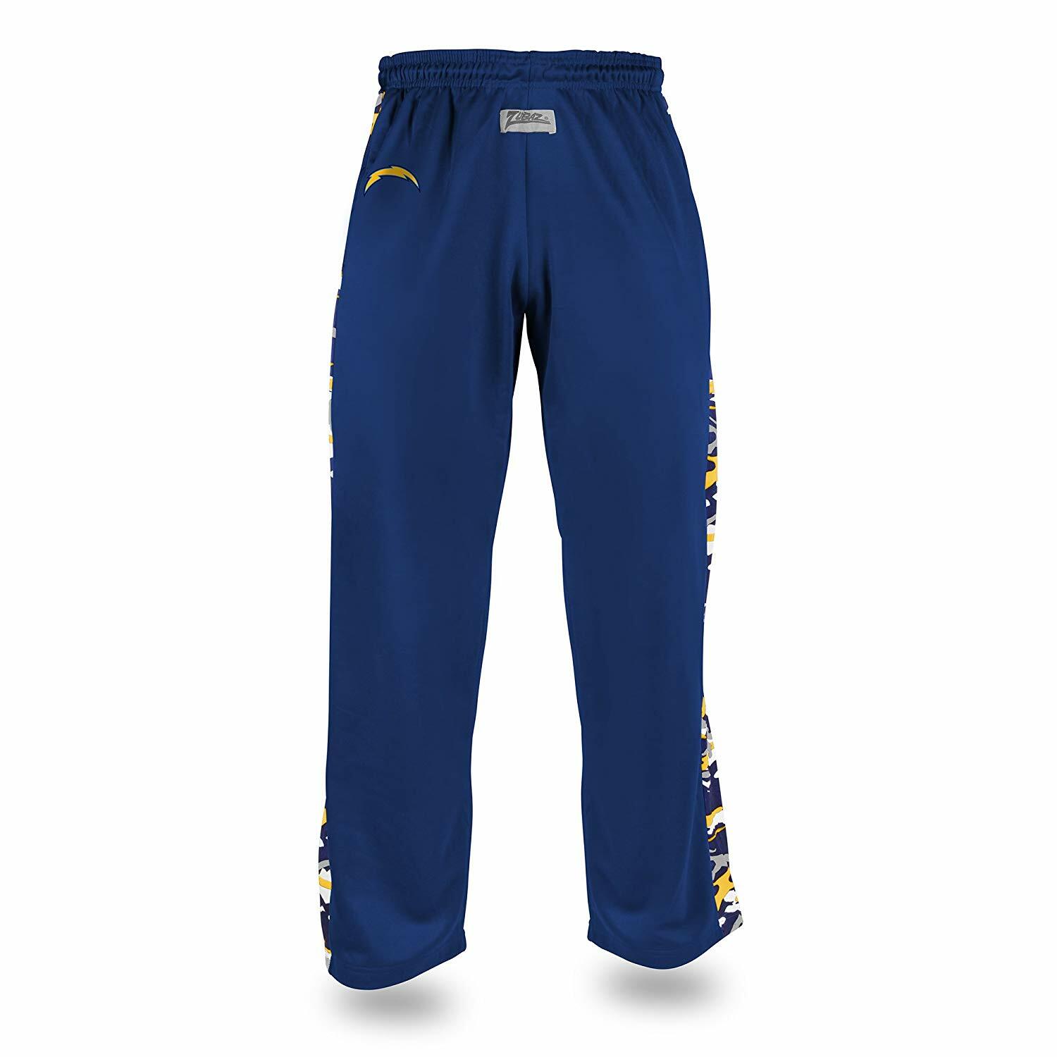 Спортивные брюки Zubaz Mens NFL Los Angeles Chargers с камуфляжным принтом для стадиона