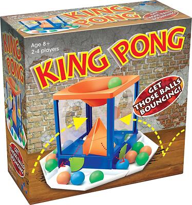 King Pong Spiel - Familienspaß Action Ballspiel Hüpfbälle Spaß ganze Familie