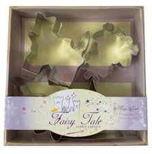 Set of 5 Fox Run Kitchens Fairy Tale Cookie Cutters Butter Cookie Recipe Inside
