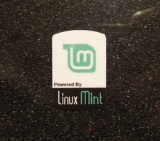 Linux Mint Label / Aufkleber / Sticker / Badge / Logo 1,9cm x 2,8cm [318]
