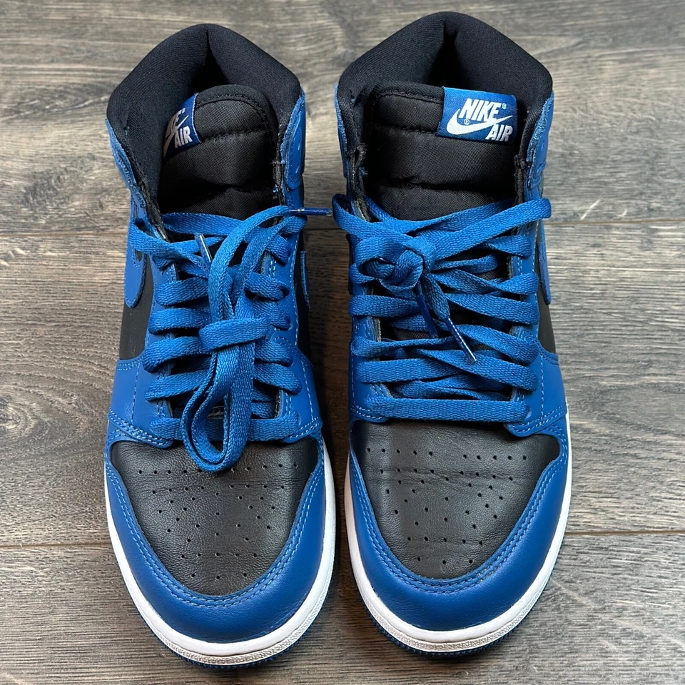 Zapatillas Jordan 1 Retro Altas OG Azul Marino GS Talla 5Y Para Mujer Talla 6.5 5575441-404 Foto 4 de 4