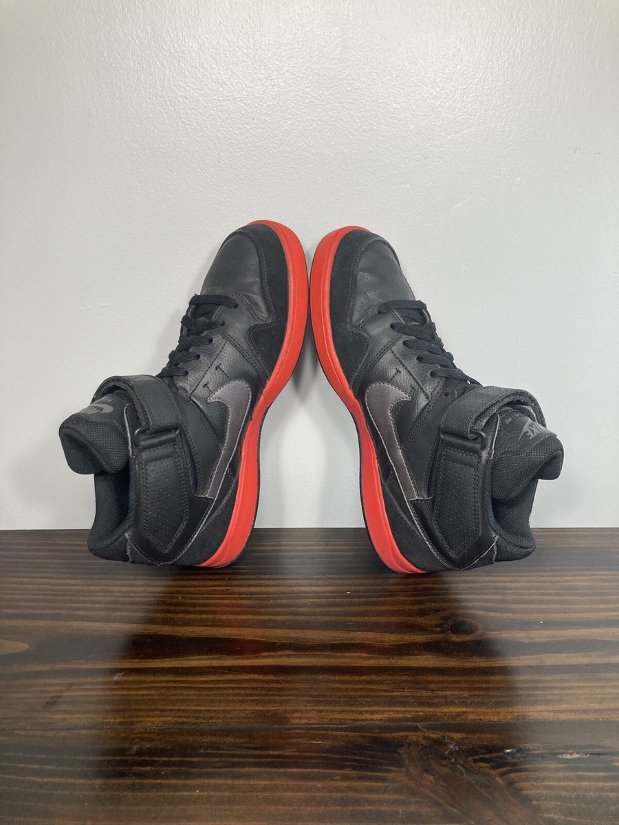 Nike SB Zoom Mogan 2 Mid 407360-021 Black Red Athletic 