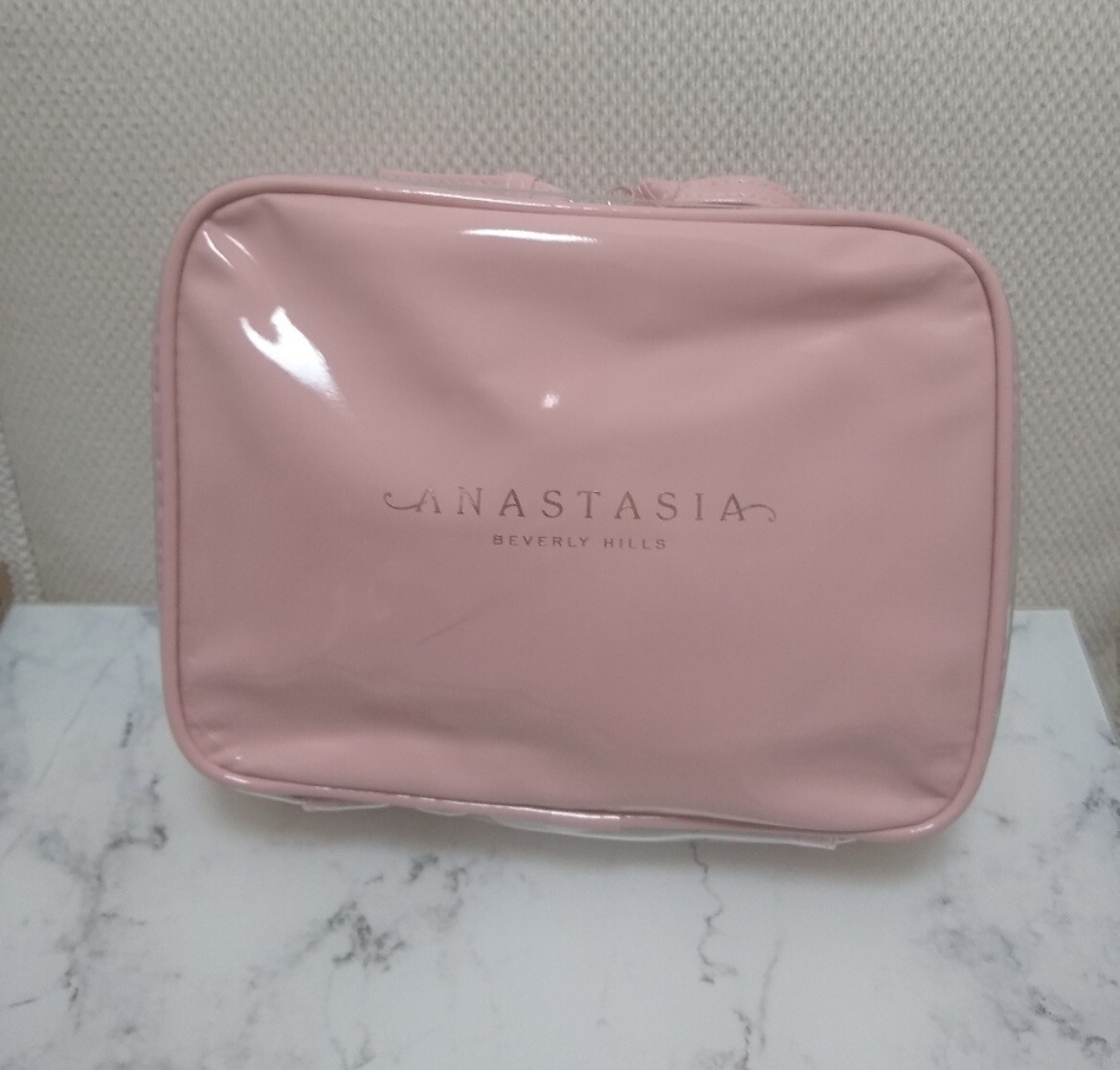 Anastasia Beverly Hills Pink Clear Makeup Toiletries Bag New