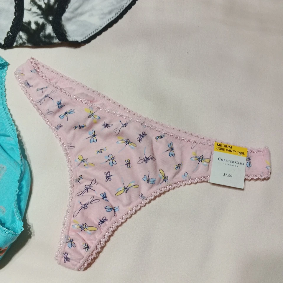 Paquete de 3 pantys talla M multicolor mezcla de algodón nuevo con etiquetas Foto 3 de 4
