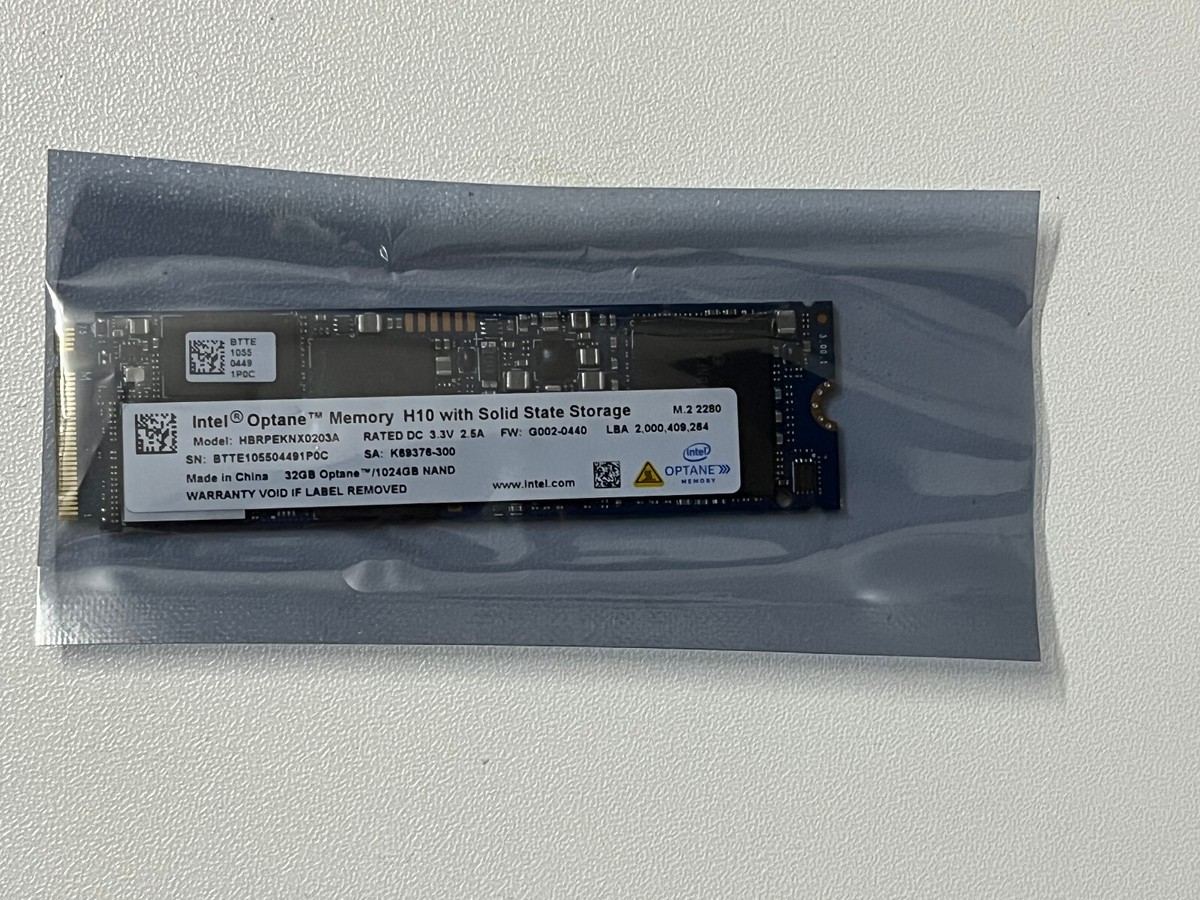 Intel Optane™HBRPEKNX0203AH 1TB SSD M.2 2280 NVMe Memory H10