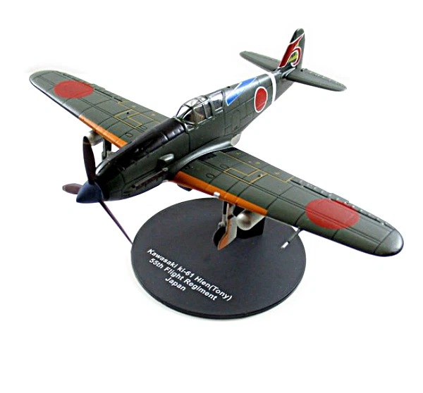 KAWASAKI KI-61 HIEN(TONY) 55º REGIMENTO DE VOO JAPÃO 1942 ESCALA DEAGOSTINI 1:72 - Imagem 3 de 4