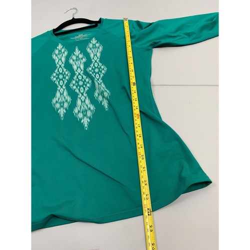 Snow Angel Base layer Sweater Women size 6 Green Holiday Long Sleeve Ski Outdoor - Picture 8 of 12