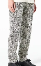 Pleasures Jeans Size 28x30 Mens Crystal Cheetah Denim New Animal Print Pants