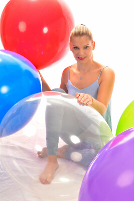 10x CB Balloon 24'' / 60cm Ø Riesenluftballon * 15 div. Farben * dicke Qualität