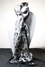 Adrienne Landau Studio Animal Print 100% Silk Scarf