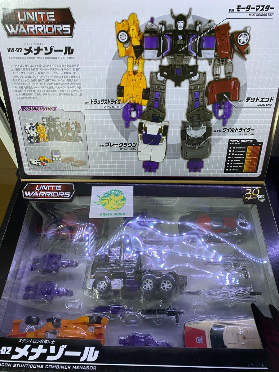 Transformers Unite Warriors UW02 Menasor Menazoru Action Figure