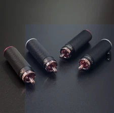 GAOFEI audio signal cable plug with soldering free RCA lotus plug（4 pcs）