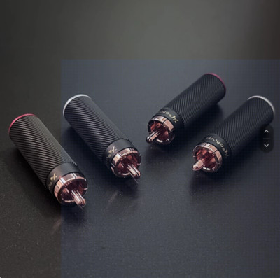 GAOFEI audio signal cable plug with soldering free RCA lotus plug（4 pcs）