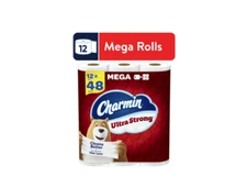 Charmin Ultra Strong Toilet Paper 12 Mega Rolls, 242 Sheets Per Roll