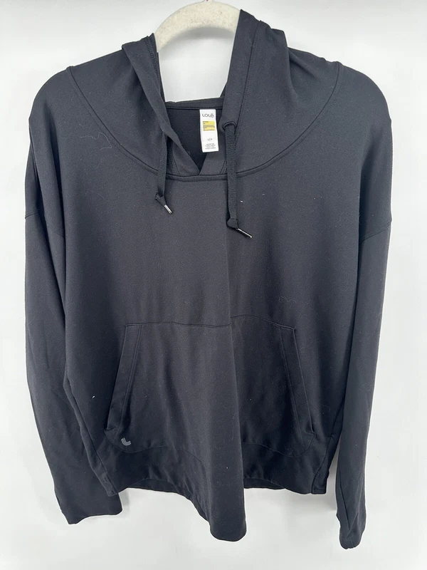 lole long sleeve pullover hood pocket workout excellent cond shirt