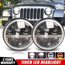 7 Inch Round Led Headlights For Jeep Wrangler Jk 2007 2008 2009 2010 2011-2017 7 Inch Round Led Headlights For Jeep Wrangler Jk 2007 2008 2009 2010 2011-2017