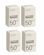 Arkray Glucocard Expression Diabetic Blood Test Strips 4 boxes (200Ct)