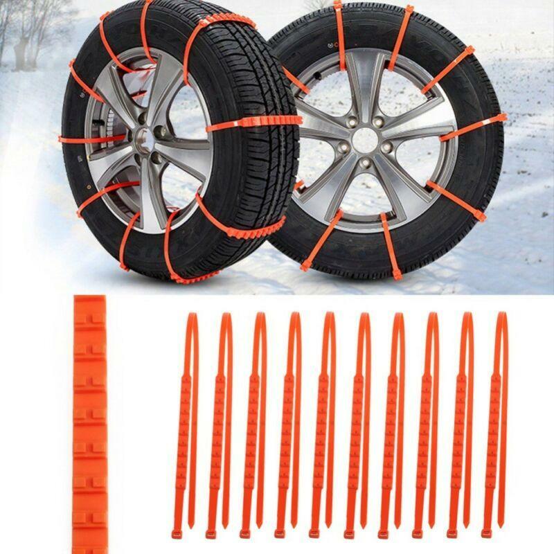 10pcs Universal 175-295mm Car Truck Snow Anti-slip Wheel Tire Chains Accessories