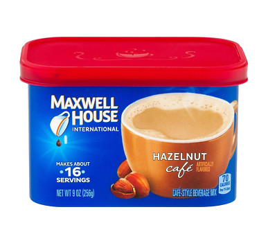 Maxwell House International Hazelnut Café-Style Instant Coffee Beverage Mix (4 C