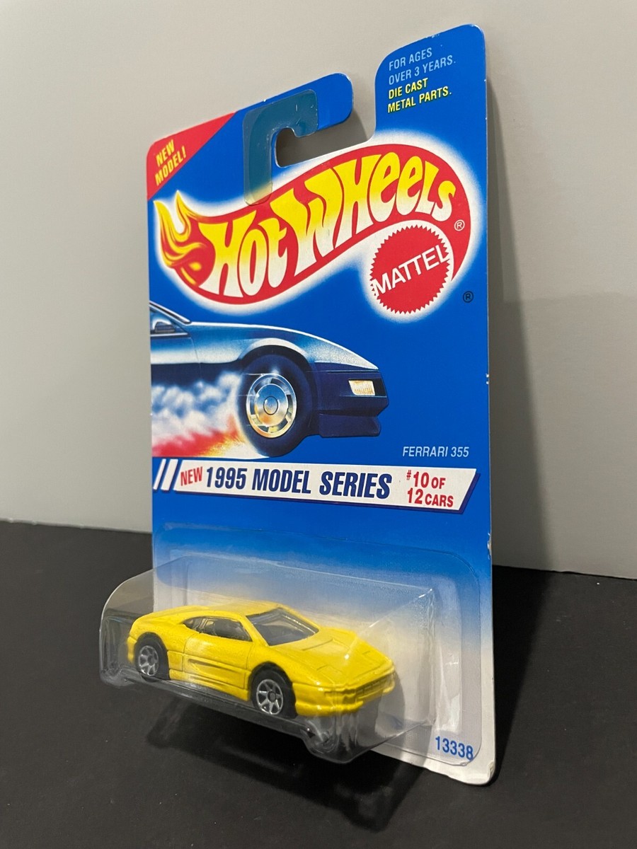 HOT WHEELS FERRARI F355 W/PROTECTOR YELLOW 7 SPOKE VARIATION VHTF