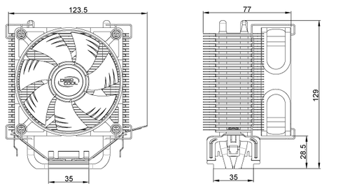 92mm Overclock Cooling Fan Intel LGA 1155/1156/1151/1150 Core i7 Extreme Cooler - Picture 11 of 12